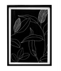 Black Leaf Wall Frame